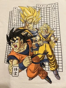 Dragon Ball Z Goku Medium T-Shirt DBZ Front Graphic Only Super Saiyan 3 Japanese - Picture 1 of 7