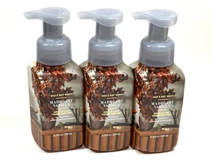 NEW 3 BATH & BODY WORKS MAHOGANY VANILLA GENTLE FOAMING HAND SOAP 8.75 FL OZ - Picture 1 of 3