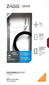 Gear4 Piccadilly Snap Case - iPhone 13 Pro Max Clear-Black - Picture 1 of 5