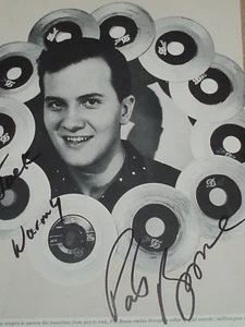 Pat Boone handsigniertes Magazin Foto - Bild 1 von 2
