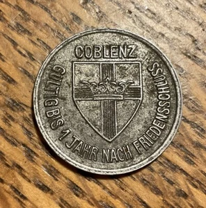 1918 25 Pfennig Notgeld Coin - Coblenz Germany - Picture 1 of 2