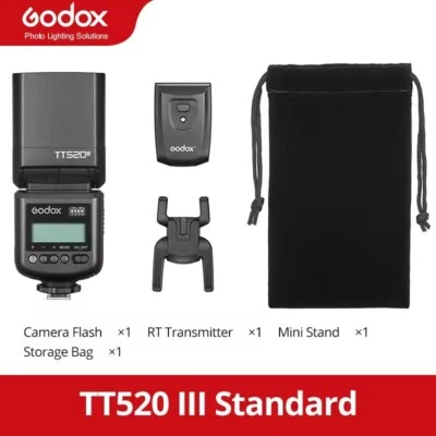 Godox Thinklite TT520III Wireless Camera Flash Light Nikon Sony Canon Speedlite - Image 1 of 4