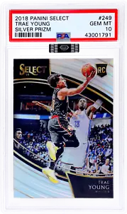2018 Panini Select #249 Trae Young Courtside Silver Prizm PSA 10 Rookie RC - Picture 1 of 2
