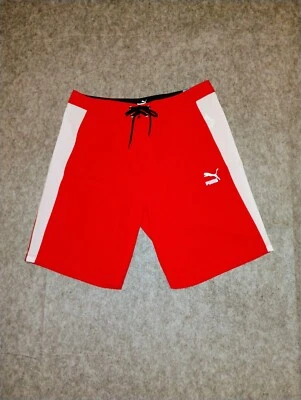  Bañador Puma Board Shorts Talla 31 Rojo Blanco  Foto 1 de 4