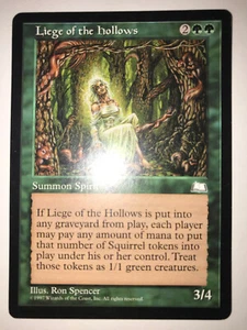Liege of the Hollows Weatherlight Green Rare MTG LP/MP - Picture 1 of 2
