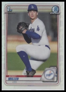 2020 Bowman Draft #BD-38 Bobby Miller Chrome Refractor - Picture 1 of 2