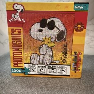 Photomosaic 1000 PC Puzzle Charlie Brown Peanuts Joe Cool, New Sealed 2010 - Picture 1 of 8