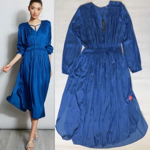 Nuevo con etiquetas Vestido Elie Tahari Mangas Largas Midi Flage en Lapis Talla 8 - Imagen 1 de 13