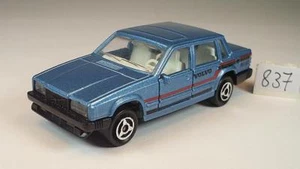 Majorette 1/61 Nº 230 Volvo 760 GLE Sedán Azul Metálico #837 - Imagen 1 de 1