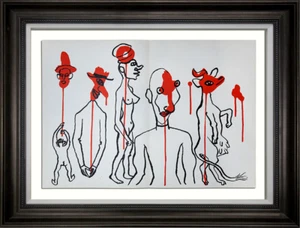 Alexander CALDER Original COLOR Lithograph LIMITED Ed. 56x38cm +Archival FRAME - Picture 1 of 11
