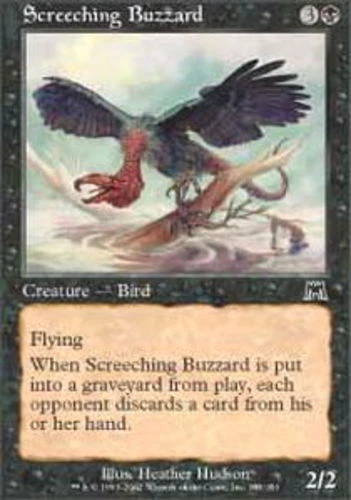 Screeching Buzzard - Foil ~ Lightly Played Onslaught MTG Magic UltimateMTG Black - Image 1 of 1