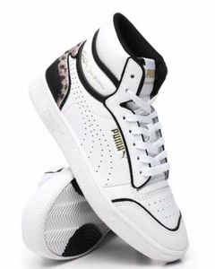Neu Puma x Ralph Sampson Mid Cat Wildcats Leopard weiß hohe Turnschuhe Damen 8 - Bild 1 von 7