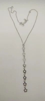 Catenina D'argento Con Pendente A Fiori - Immagine 1 di 4