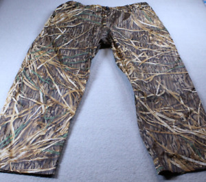 Cabelas Pants Mens Extra Large Brown 100% Nylon Mossy Oak Packable Hunting