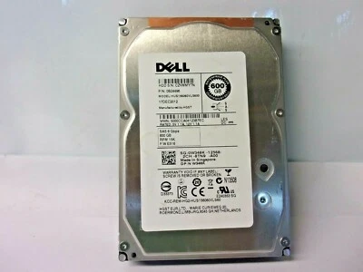 Dell W348K 0W348K 600GB 15K 6G 16MB 3.5" SAS Hard Drive HUS156060VLS600  - Image 1 of 3