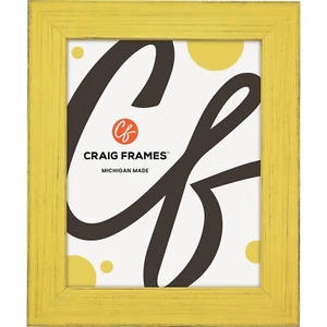 Jasper, 1.5" Rustic Southern Yellow Picture Frame, Uncommon Sizes 4x9 - 17x33 - Picture 1 of 6
