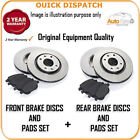 18459 FRONT AND REAR BRAKE DISCS AND PADS FOR VAUXHALL  ASTRA VAN 1.7 CDTI 8/200