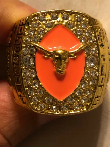 2005 TEXAS COMMEMORATIVE CHAMPIONSHIP RING LONGHORNS SIZE 10.5 MACK BROWN Cover