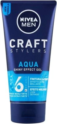 NIVEA MEN CRAFT STYLERS AQUA FIXIERUNG MEGA STARK 6 GLANZ EFFEKT 150ML - Pz3 - Bild 1 von 2