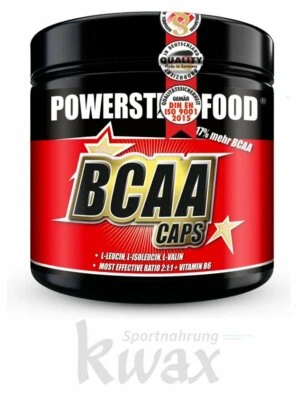 (EUR 86,63/kg) Powerstar Food BCAA Caps - 300 Kapseln