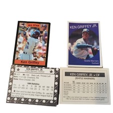 Lot Of 27 1990 91 Ken Griffey Jr Mariners Baseball Cards NNO