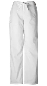 Scrubs Cherokee Workwear Men's Drawstring Pant 4100 WHTW White Free Shipping - Picture 1 of 3