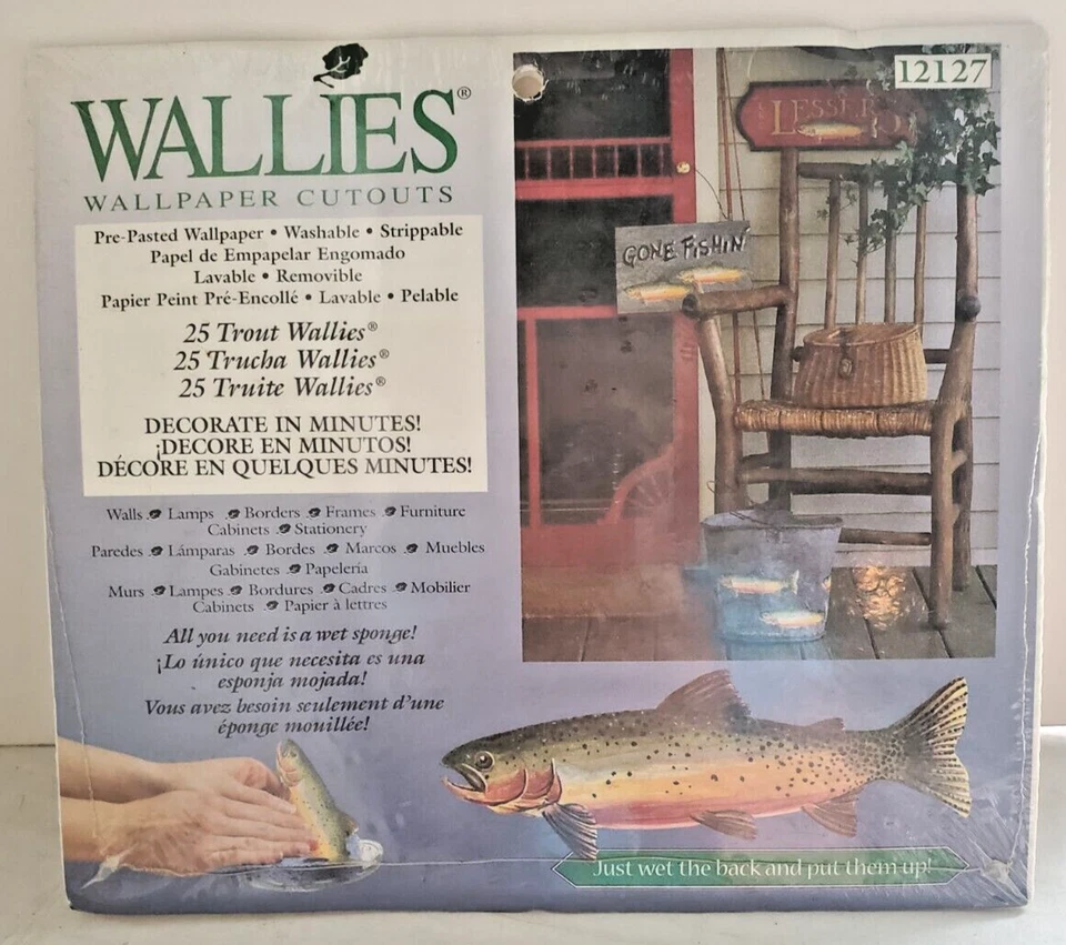 Wallies Wallpaper Cutouts Pre-pasted - 25 Trout Fish