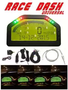9000rpm Tacho Car Dash Race Display Sensor Kit Bluetooth LCD Screen Rally Gauge - Picture 1 of 17