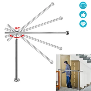 Treppengeländer 120cm Handlauf Geländer Bausatz Treppe Balkongeländer Edelstahl - Bild 1 von 12