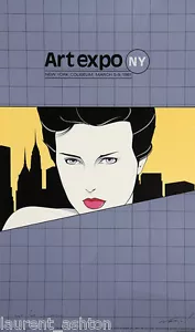 PATRICK NAGEL HAND SIGNED LITHOGRAPH ART EXPO NY NEW YORK MIRAGE EDITIONS 1981 - Picture 1 of 4