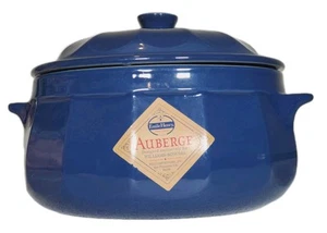 Emile Henry Auberge Williams Sonoma Deckel Kasserolle Dutch Oven 5570 Blau Neu - Bild 1 von 11