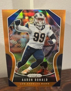 2019 Panini Prizm Prizms AARON DONALD π₯ Orange #244 /249 - LA Rams - Picture 1 of 4
