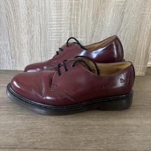 DR MARTENS CHERRY RED 1461 SMOOTH OXFORD LEATHER SHOES LEATHER SIZE UK 9 Eu 43 - Picture 1 of 12