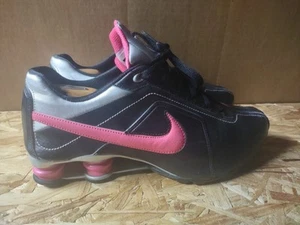 Nike Shox Conundrum 407989-004 Womens Running Shoes US11 Black/Pink Leather - Picture 1 of 11