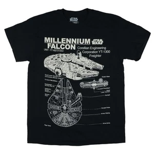 Star Wars Shirt Mens Millennium Falcon Corellian Engineering Graphic Tee (S) - Picture 1 of 3
