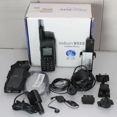 Satellitentelefon Iridium 9555 mit Zubehörpaket - Schwarz - Satelliten Telefon - Bild 1 von 4