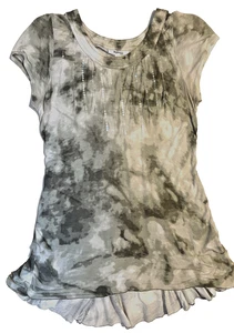 Style & Co. zierliche grüne Multi Stretch Tunika/kurzes Kleid Pailletten ungleichmäßiger Saum Gr. M - Bild 1 von 9