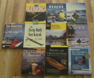 Lot of 10 Illustrated Sea Kayaking Books - Mint! - Imagen 1 de 4