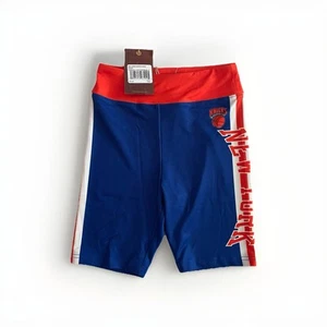 Womens Mitchell & Ness New York Knicks NBA Biker Shorts - Picture 1 of 6
