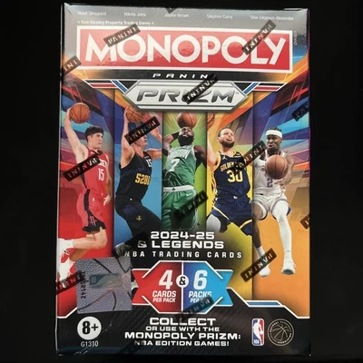 Caja bláster de baloncesto Panini Prizm Monopoly 2024-25 - negra caza $ inserción explosiva Foto 1 de 2