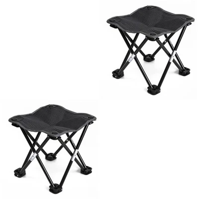  2 Count Angelstühle Für Erwachsene Tragbarer Klapphocker Angelhocker - Bild 1 von 4
