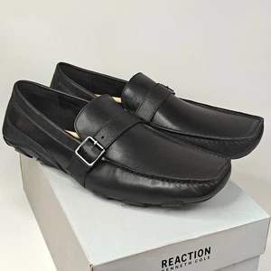 Zapato Mocasín Kenneth Cole Reaction Toast Driver C Cuero Negro Para Hombre Talla 11.5 - Imagen 1 de 9