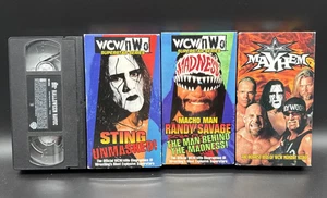 Lot Of 4 WCW NWO Wrestling VHS Mayhem, Sting, Randy Savage, Halloween Havoc - Bild 1 von 11