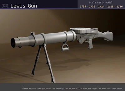 Lewis Gun - 1/35, 1/32, 1/24, 1/18, 1/16 resin model - Image 1 of 4