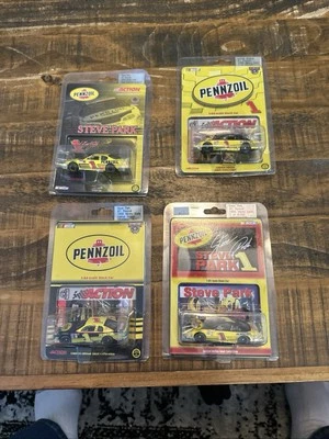 Лот из 4 Steve Park #1 Pennzoil масштаб 1/64 NASCAR литой действие Revell новый - Изображение 1 из 2