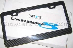 NRG License Plate Tag Frame REAL Carbon Fiber - Picture 1 of 2