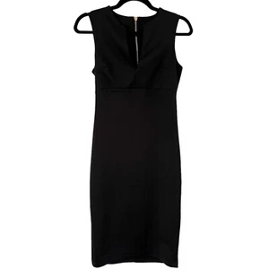 Kardashian Kollection Black Knee Length Sleeveless Sheath Dress Size Small - Picture 1 of 5