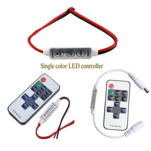 Remote / Dimmer Controller For 5050 3528 DC12V Single Color LED Strip Lights - Picture 1 of 11