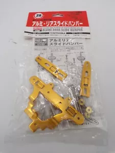Aoshima 1/32 Mini 4WD Upgrade Part 28 Gold Alumi Rear Slide Bumper Tamiya - Picture 1 of 3