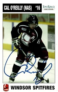 Cal O'Reilly - Signed Windsor Spitfires Team Issued Tall Boy Card #16 - Picture 1 of 2